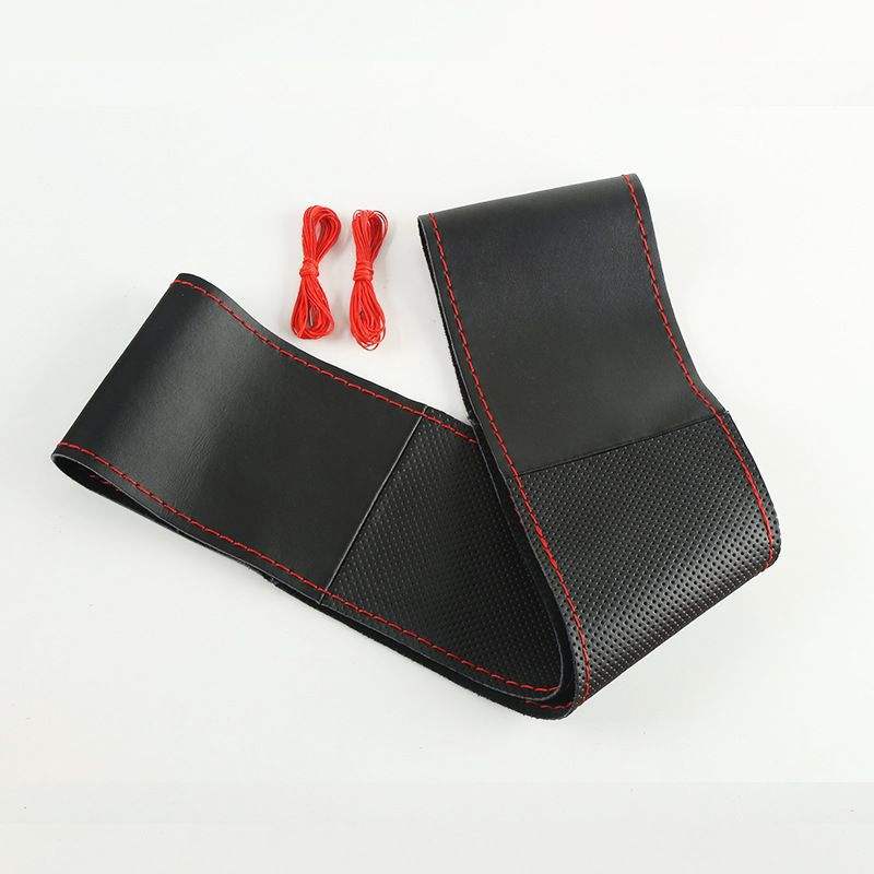 ASASAS CWS2009 DIY Sewing PU Leather Steering Wheel Cover - Universal Fit, 4 Colors